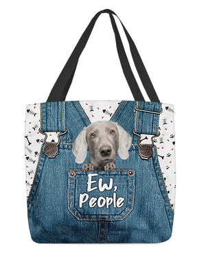 Weimaraner-EW people-Cloth Tote Bag