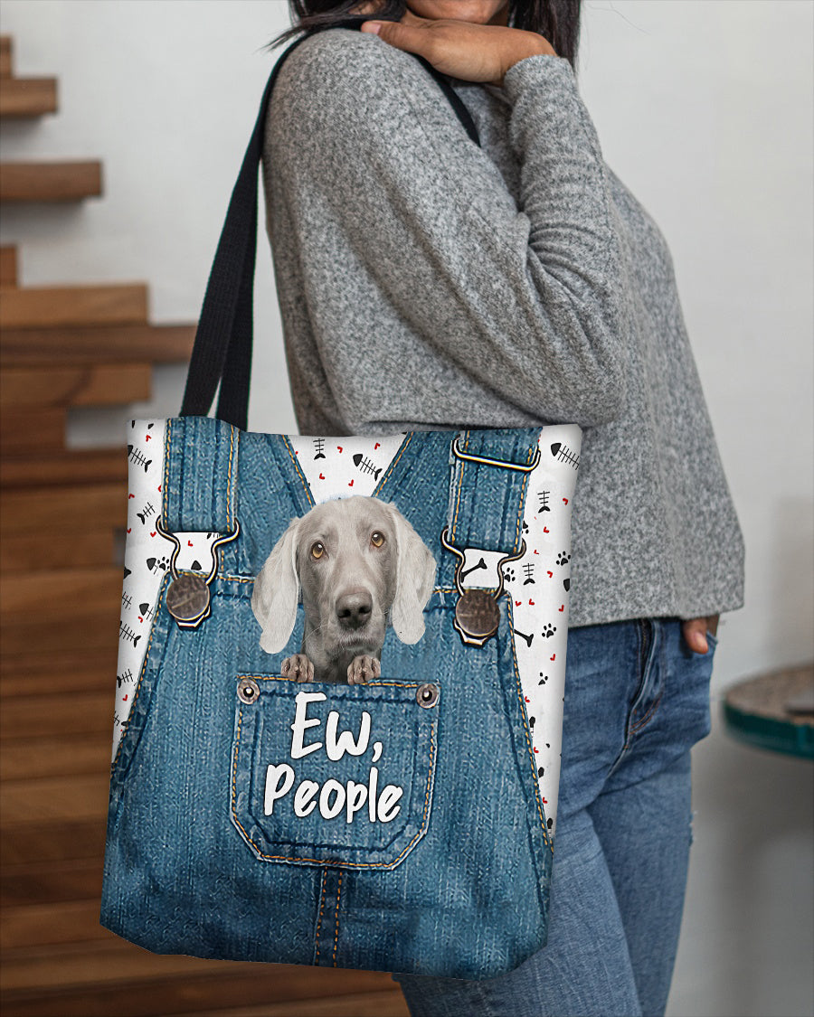 Weimaraner-EW people-Cloth Tote Bag