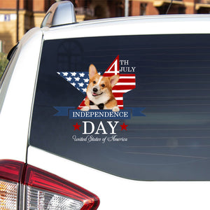 Welsh Corgi-Independent Day2 Car Sticker