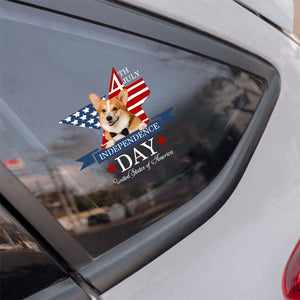 Welsh Corgi-Independent Day2 Car Sticker