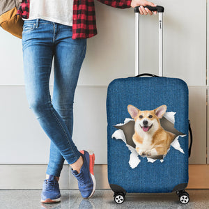 Welsh Corgi-Torn Paper Luggage Covers