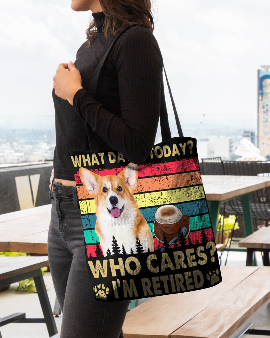 Welsh Corgi Who Cares-Cloth Tote Bag