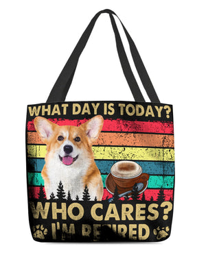 Welsh Corgi Who Cares-Cloth Tote Bag