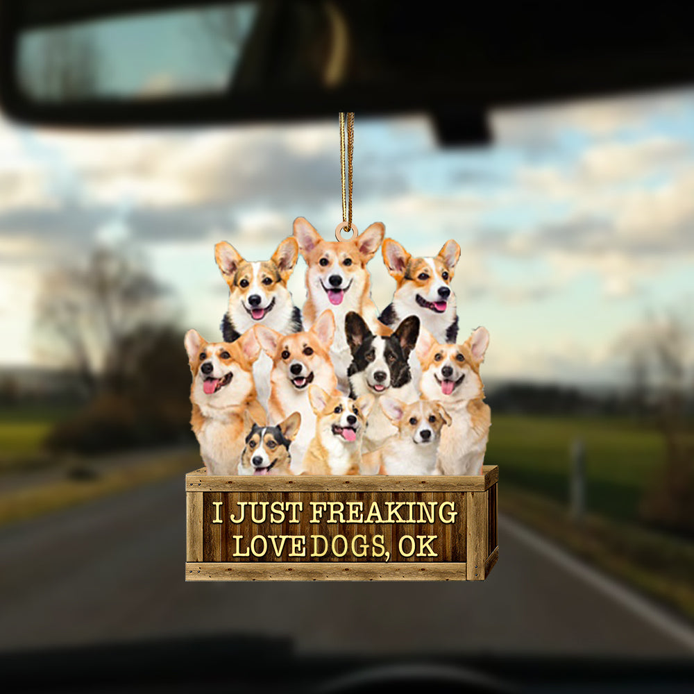 Welsh Corgi Wooden Box-Two Sides Ornament