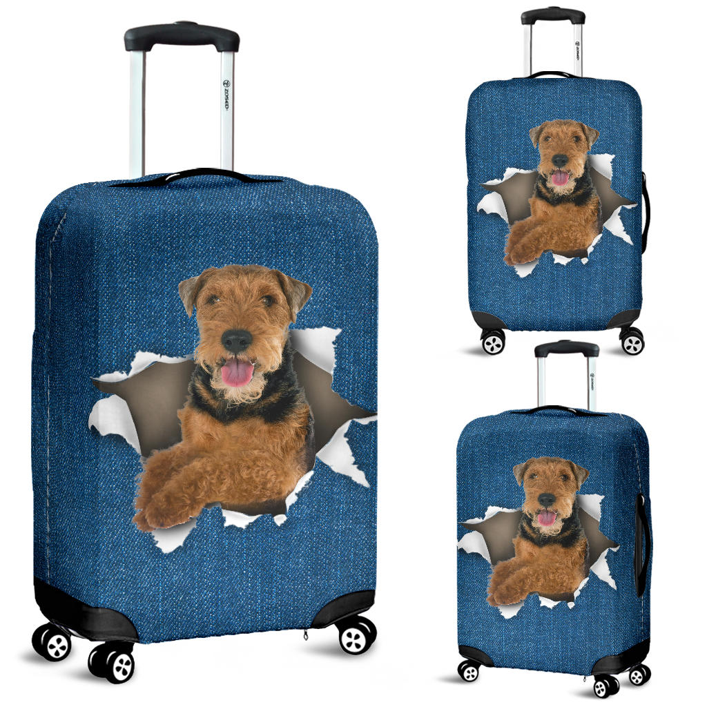 Welsh Terrier-Torn Paper Luggage Covers
