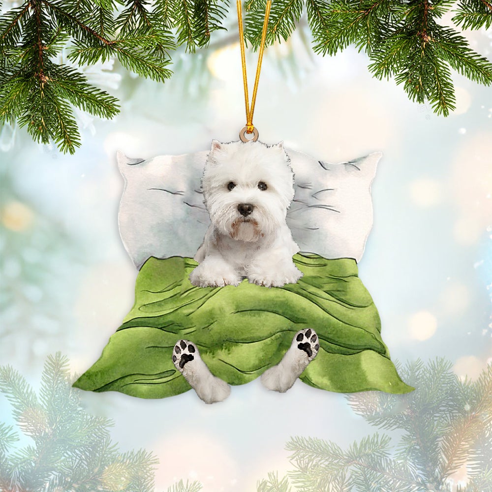 West Highland Dog-Sleep time Two Sides Ornament