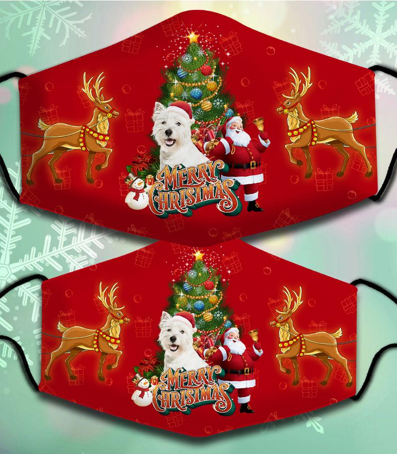West Highland White Terrier-Santa Claus&Dog-Veil