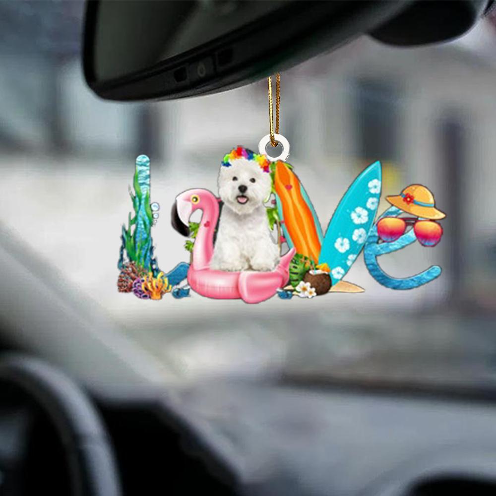 West Highland White Terrier-Dog Mom Life-Two Sided Ornament