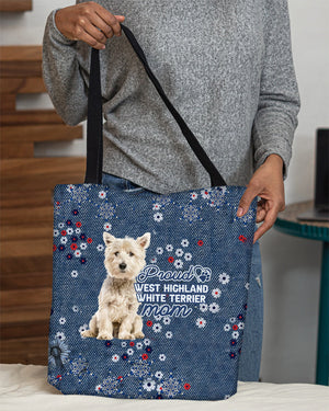 West Highland White Terrier Pround Mom-Cloth Tote Bag