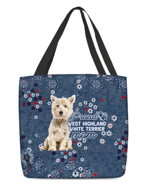 West Highland White Terrier Pround Mom-Cloth Tote Bag