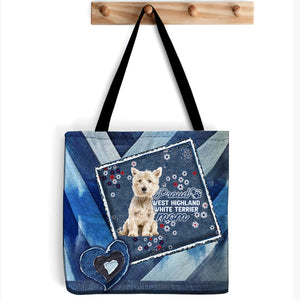 West Highland White Terrier Pround Mom2-Cloth Tote Bag