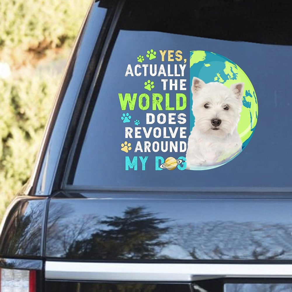 West Highland White Terrier Revolve Around Decal