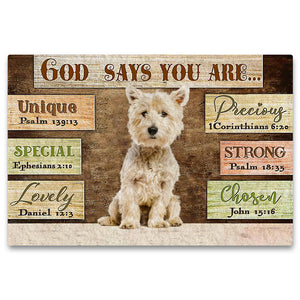 West  Highland  White  Terrier  (7) God Says You Are Doormat