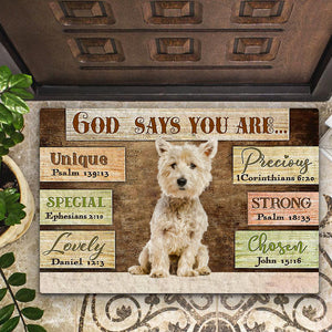 West  Highland  White  Terrier  (7) God Says You Are Doormat