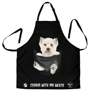 Westie Cookin' With Me Apron