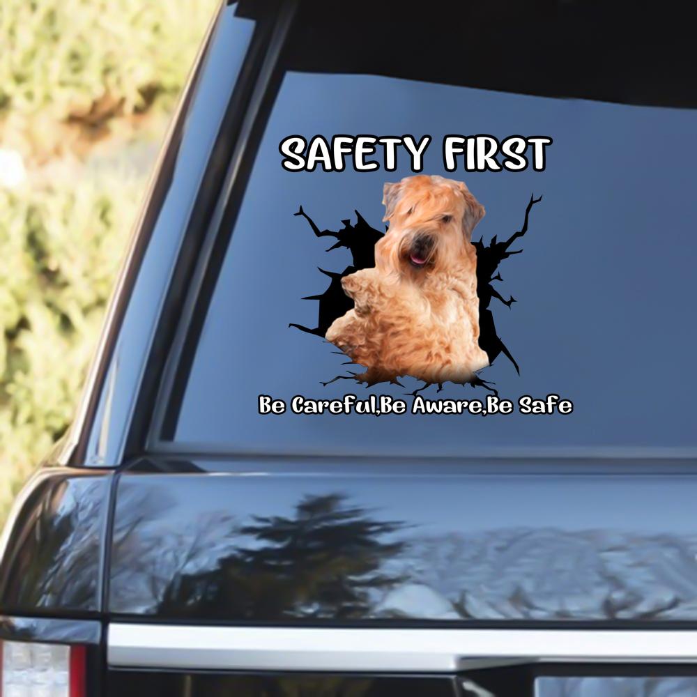 Wheaten Terrier Safety First Decal