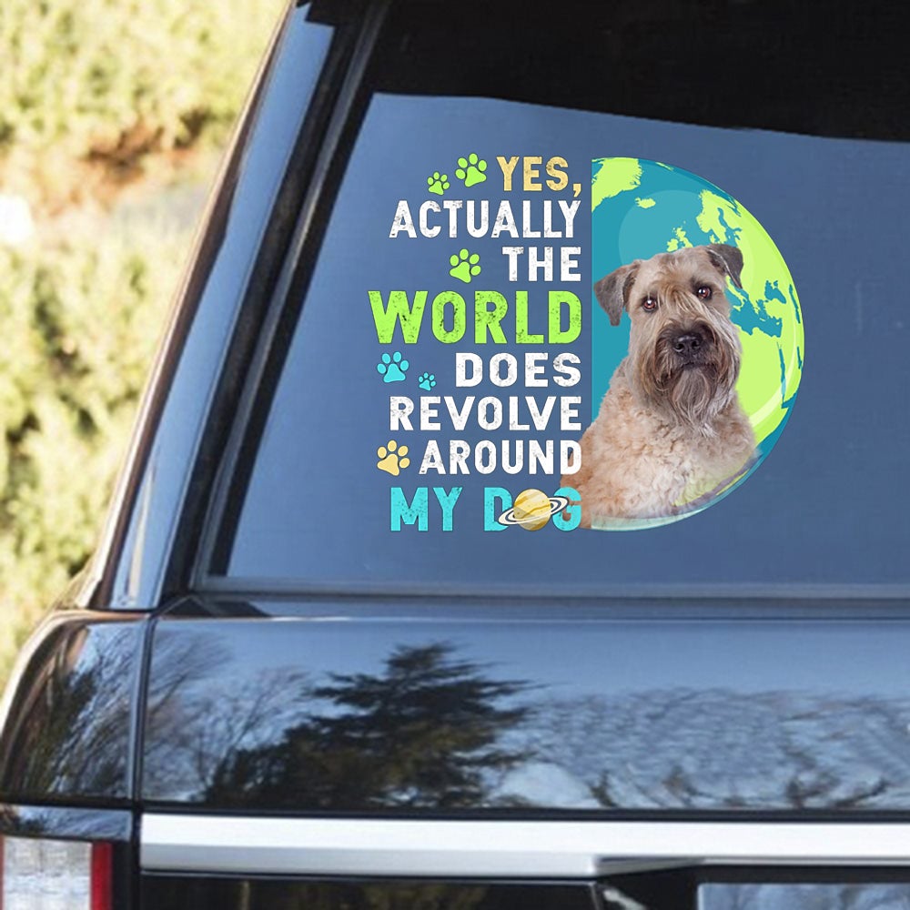 Wheaten Terrier Revolve Around Decal