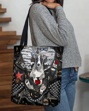 Whippet-Rock Dog-Cloth Tote Bag