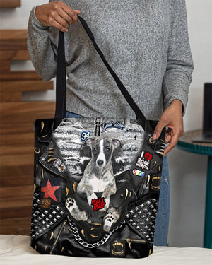 Whippet-Rock Dog-Cloth Tote Bag