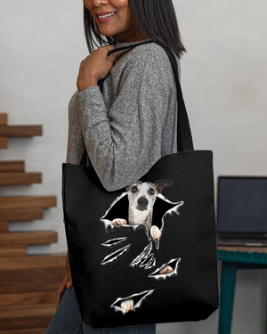 Cracks-Whippet-Cloth Tote Bag