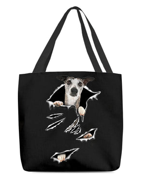 Cracks-Whippet-Cloth Tote Bag