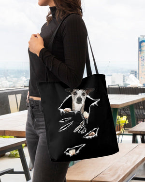 Cracks-Whippet-Cloth Tote Bag