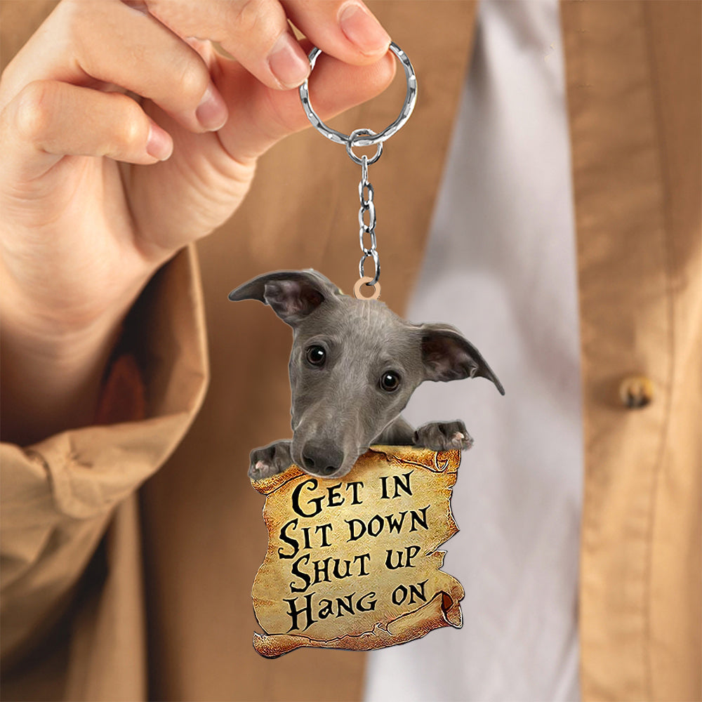 Whippet get in Whippet love Keychain