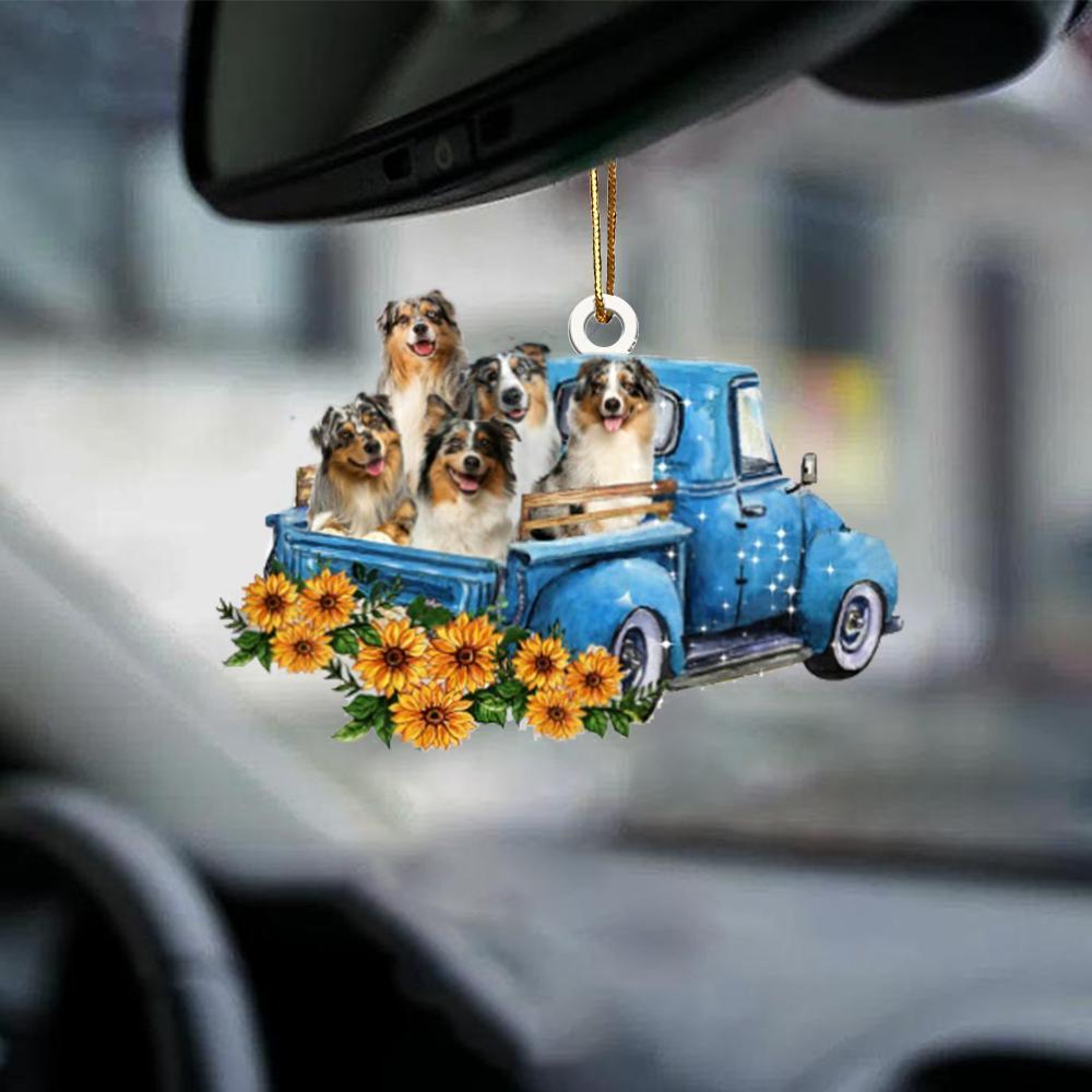 Australian Shepherd -Take The Trip Classic- Two Sided Ornament