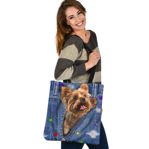 YORKSHIRE TERRIER-The Rainbow-Cloth Tote Bag