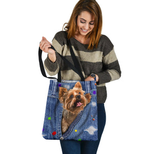 YORKSHIRE TERRIER-The Rainbow-Cloth Tote Bag