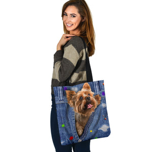 YORKSHIRE TERRIER-The Rainbow-Cloth Tote Bag