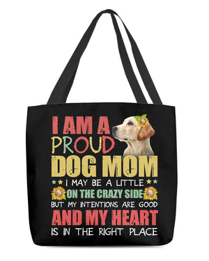 Yellow Labrador-Right Place-Cloth Tote Bag