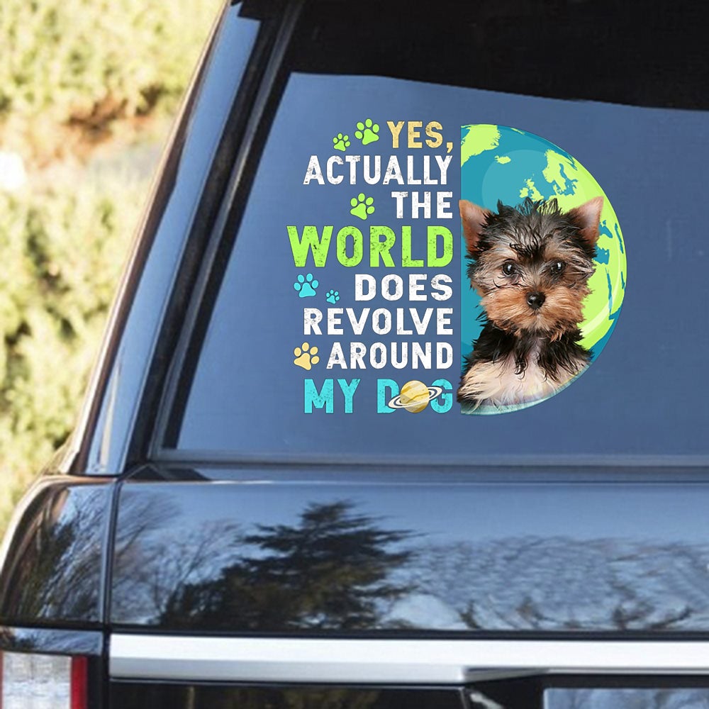 YorkShire Terrier Revolve Around Decal