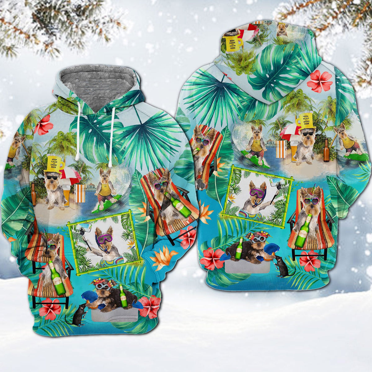 Yorkie 1-Surfing Hoodie