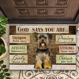 Yorkie God Says You Are Doormat