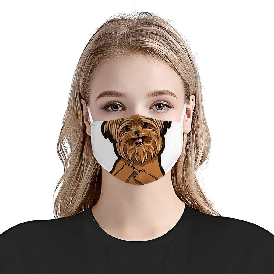 Yorkshire Terrier Dog 1 EZ08 1304 Face Mask