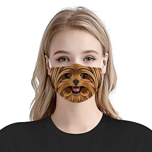 Yorkshire Terrier Dog 2 EZ08 1304 Face Mask