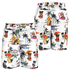 Yorkshire Terrier-Summer Beach Mens Shorts