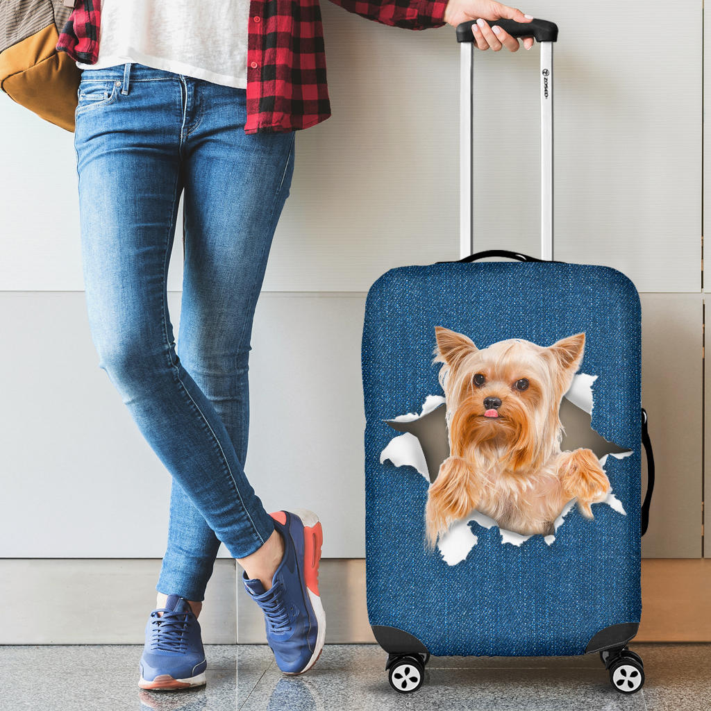 Yorkshire Terrier-Torn Paper Luggage Covers