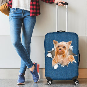 Yorkshire Terrier-Torn Paper Luggage Covers