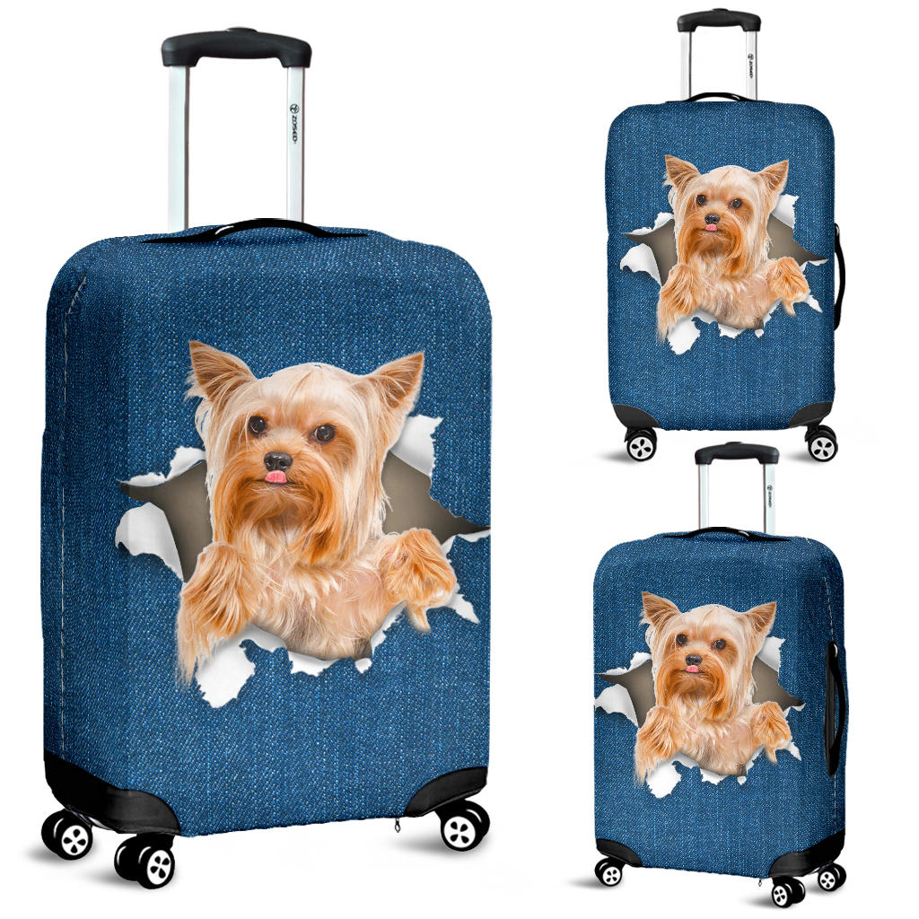 Yorkshire Terrier-Torn Paper Luggage Covers