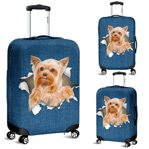Yorkshire Terrier-Torn Paper Luggage Covers