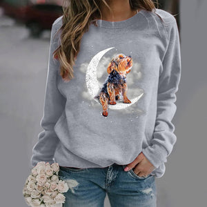 Yorkshire Terrier1 -Sit On The Moon- Premium Sweatshirt