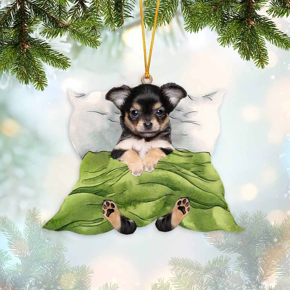 Yorkshire Terrier 1-Sleep time Two Sides Ornament