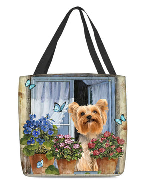 Yorkshire Terrier 1 Today I Choose Joy-Cloth Tote Bag