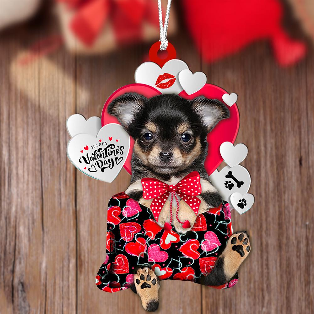 Yorkshire Terrier 1 Valentine's Day Sleeping Bag-Two Sides Ornament