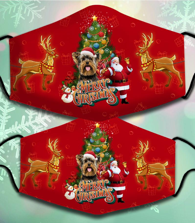 Yorkshire Terrier 2-Santa Claus&Dog-Veil