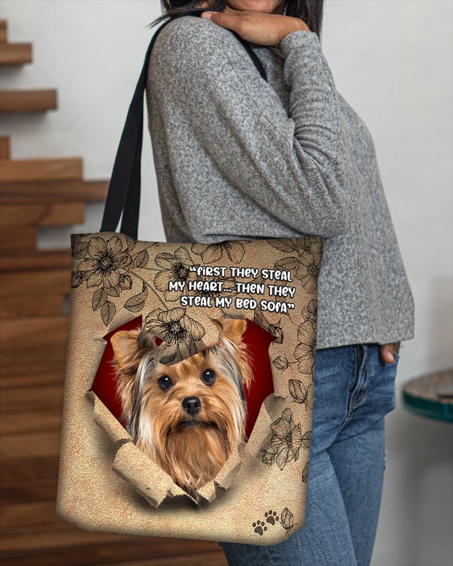 Yorkshire Terrier 2-Torn Cloth Tote Bag