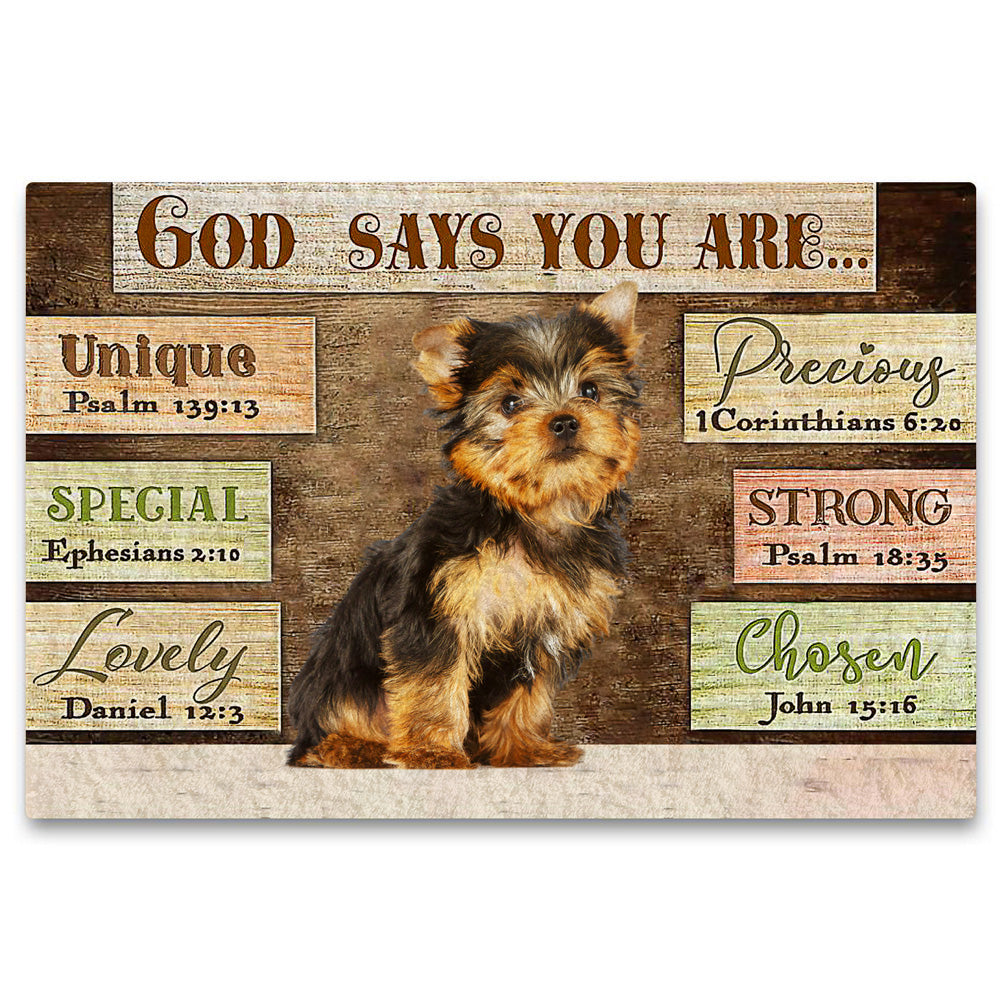 Yorkshire  Terrier God Says You Are Doormat