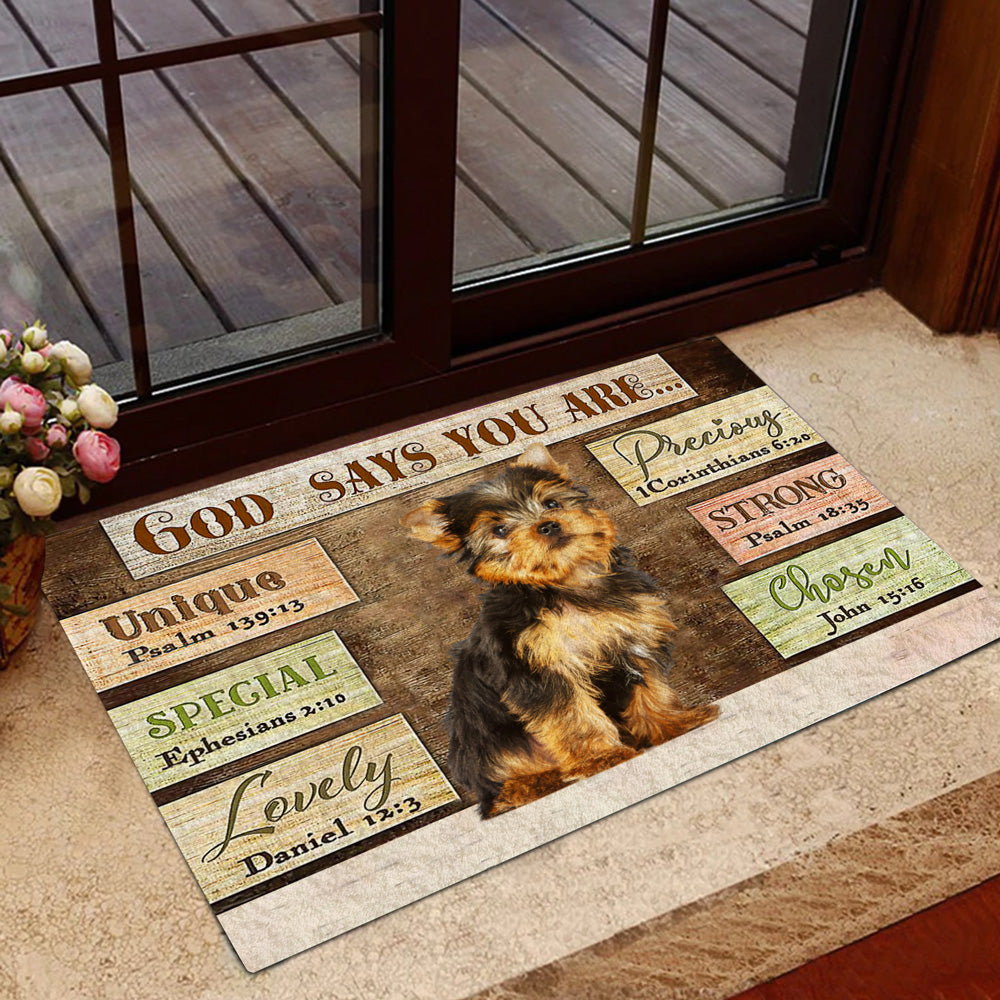 Yorkshire  Terrier God Says You Are Doormat